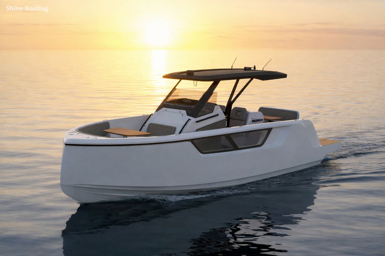 Shine Boating SW26 7.23m Coastal Boat Shine Boating SW26 7.23m coastal boat on the water